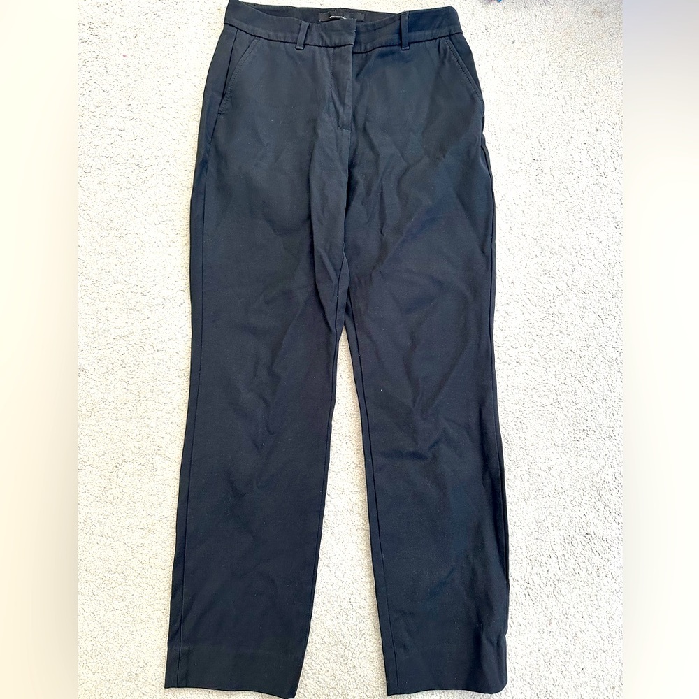 White House Black Market Black Dress Pants Straight Leg EUC Size 4